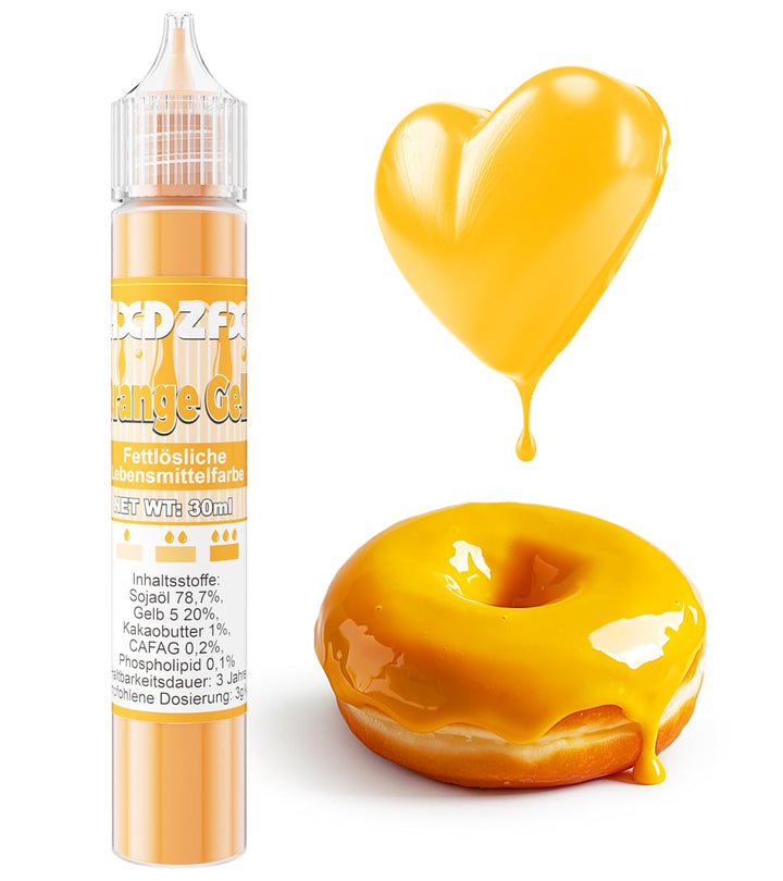 Colorant alimentar liposolubil, pe baza de ulei, 30 ml Coloranti Alimentari Naty Shop Portocaliu