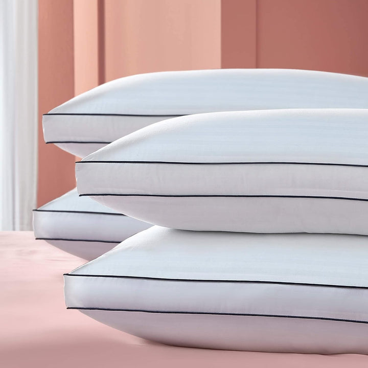 Pernă de susținere Silentnight Luxury Hotel Collection - pernă de susținere a spatelui și laterală de calitate hotelieră cu design cu pereți de cutie pentru susținere suplimentară a capului, gâtului și umerilor - 1 buc Perne standard Naty Shop 4 bucăți