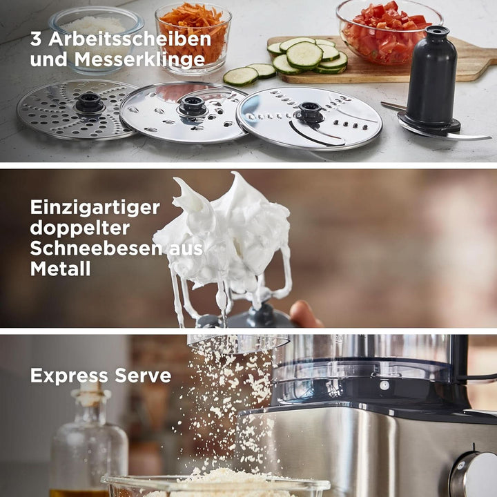 Robot de bucătărie compact Kenwood Multipro Compact+ FDM315SS, lamă din oțel inoxidabil Mama si Copilul Naty Shop