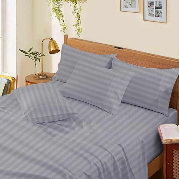 Pernă Silentnight Deep Sleep Perne standard Naty Shop dungi argintii Regina