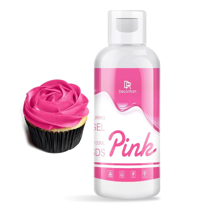 DecorRom, coloranti alimentari gel, 100 ml Coloranti Alimentari Naty Shop Roz
