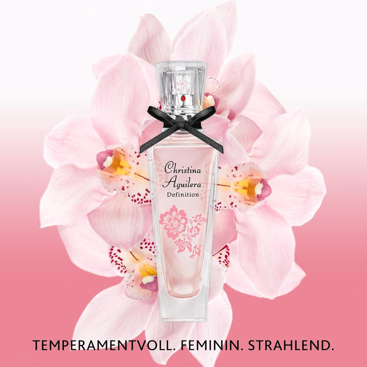 Christina Aguilera - Definition Eau De Parfum, Parfum ușor, Cu mandarină, orhidee și chihlimbar, Note florale și citrice, Parfum răcoritor, Ideal pentru vară, Parfum pentru femei - 30 ml