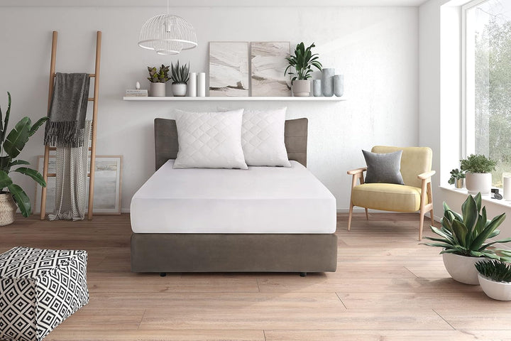 Traumnacht Cozy - Set de 2 perne cu husă din microfibră moale, pernă certificată Oeko-Tex cu fermoar, 80X80 cm, produsă în conformitate cu standardul de calitate german Perne standard Naty Shop