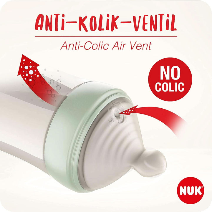 Pompă de sân manuală NUK Nature Sense | Set de alăptare cu pompă de sân manuală, biberoane și tampoane de alăptare Ultra Dry Comfort | 6 piese Accesorii Hrana si Alaptare Bebe Naty Shop