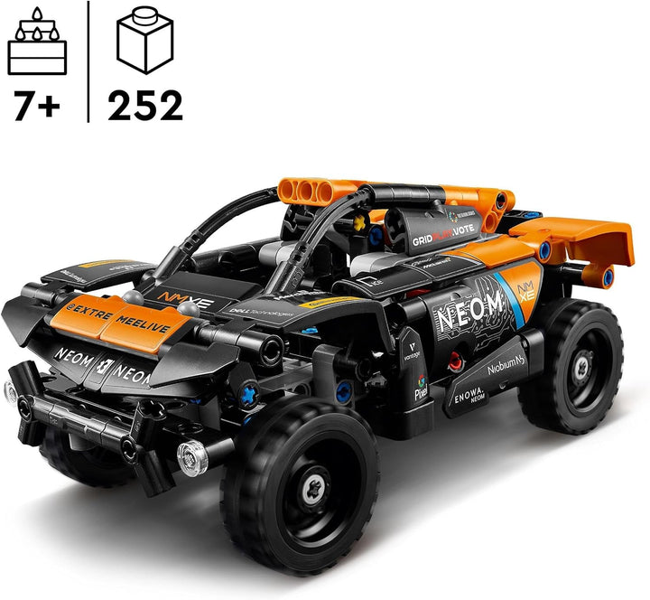Set mașină de curse LEGO Technic NEOM Mclaren Extreme E, jucărie cu motor pentru copii, mașină cu vânt construibilă, cadou Technic pentru băieți și fete de la 7 ani 42166 Seturi de constructie Besuche den LEGO-Store