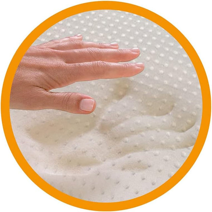 Pereche de perne cu memorie pentru susținerea gâtului Bio Clean Lavabil Igienic Răcire Soia organică Pernă ortopedică Husă de bumbac Pernă Made in Italy Perne standard Naty Shop