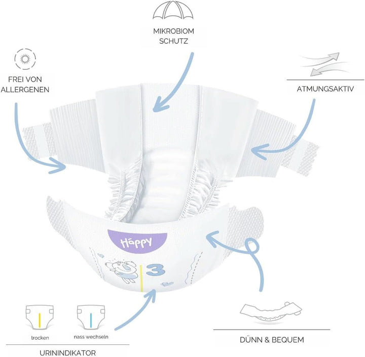 Bella Baby Happy Scutece Soft & Delicate, diverse marimi Mama si Copilul Naty Shop