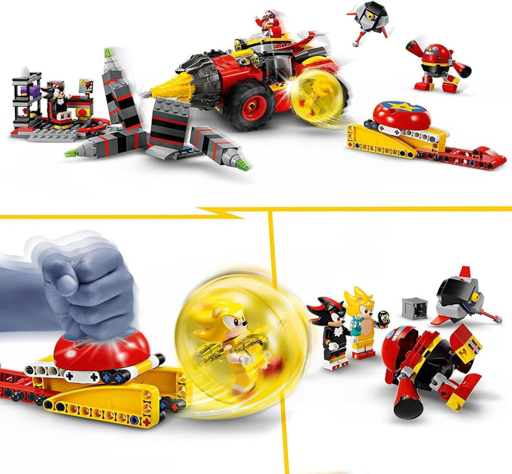 LEGO Sonic the Hedgehog Super Sonic Vs. Egg Drillster, set de jocuri video de aventură, cadou pentru copii, set cu Shadow și Dr Eggman pentru băieți și fete de la 8 ani 76999 Seturi de constructie Besuche den LEGO-Store