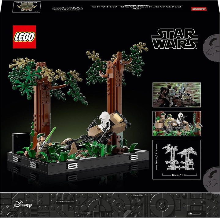 LEGO 75353 Star Wars Pursuit on Endor - Set Diorama, Întoarcerea Cavalerilor Jedi cu Luke Skywalker, Prințesa Leia & Scout Trooper și Speeder Bikes, 40th Anniversary Seturi de constructie Besuche den LEGO-Store