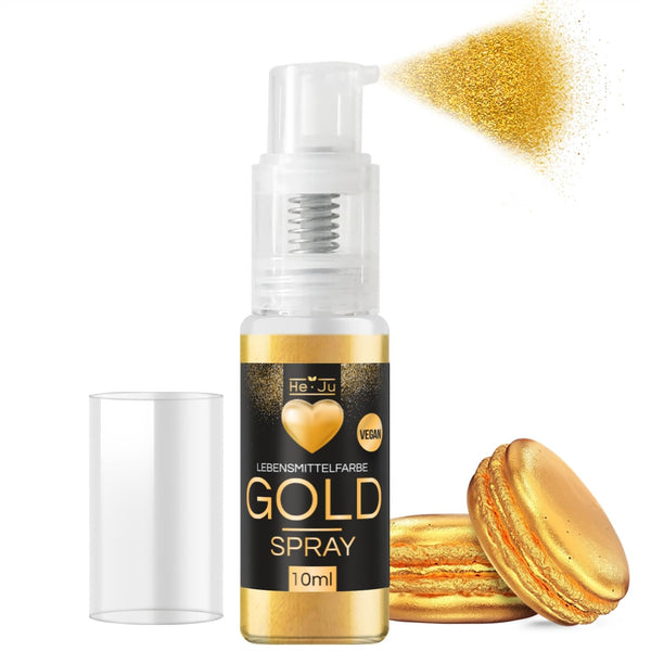 He-Ju colorant alimentar pulbere, spray, auriu, 10 grame Coloranti Alimentari Naty Shop Default Title
