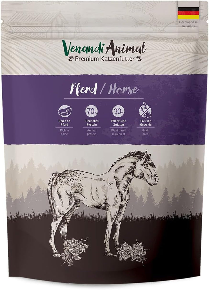 Venandi Animal - Hrană premium pentru pisici - Miel, cu multă carne proaspătă, hrană uscată, fără cereale 1 pachet (1 X 1,5kg)
