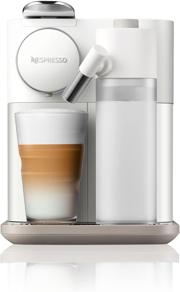 Nespresso De'Longhi EN640.W Gran Lattissima Mașină de cafea cu capsule cu sistem automat de lapte, presiune de 19 bar, 1400W, alb Espressoare Besuche den Nespresso-Store