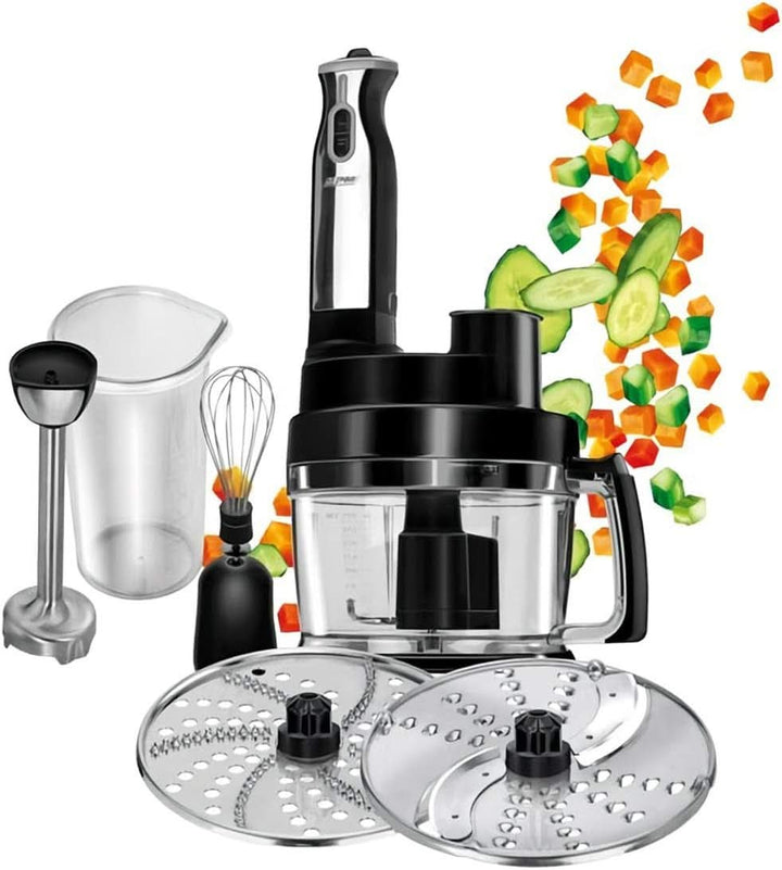 MPM - Planeten-Küchenmaschine Mit 2 Rührschüsseln 4 & 5 Liter - 1600W Küchenmaschine - Schwarz Mama si Copilul Naty Shop Mrk-17