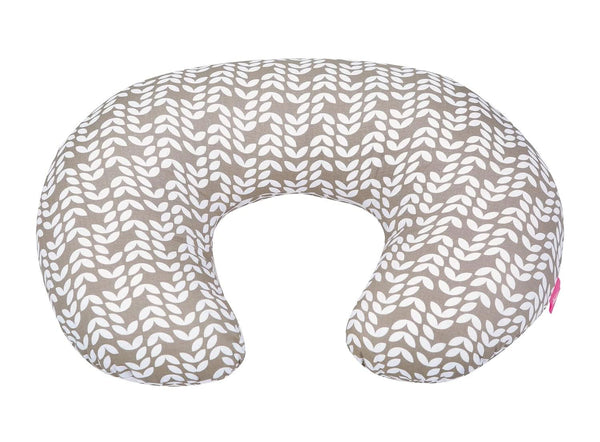 Pernă de alăptare ergonomică, Oeko-Tex Standard 100, bej Accesorii Hrana si Alaptare Bebe Naty Shop Frunză bej Classic