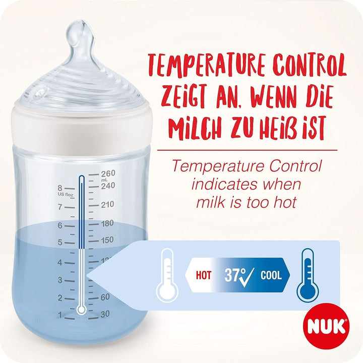 Pompă de sân manuală NUK Nature Sense | Set de alăptare cu pompă de sân manuală, biberoane și tampoane de alăptare Ultra Dry Comfort | 6 piese Accesorii Hrana si Alaptare Bebe Naty Shop