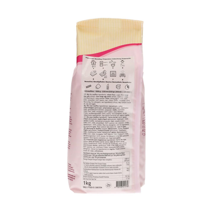 Funcakes Mix Für Muffins, Backen Sie Einfach Köstliche Muffins, Perfekte Amerikanische Muffins, Geeignet Für Die Herstellung Von Blaubeermuffins Oder Schokoladensplitter-Muffins, Halal., 1 Kg Naty Shop