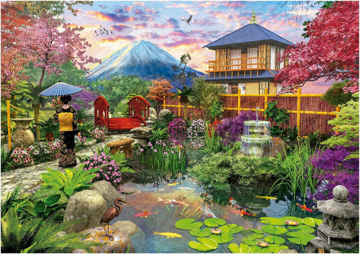 Educa - Puzzle de 1500 piese pentru adulti | Gradina Japoneza. Dimensiuni: 85 X 60 cm. Include lipiciul de puzzle Fixpuzzle. Pentru 14 ani (19937) Puzzle Naty Shop