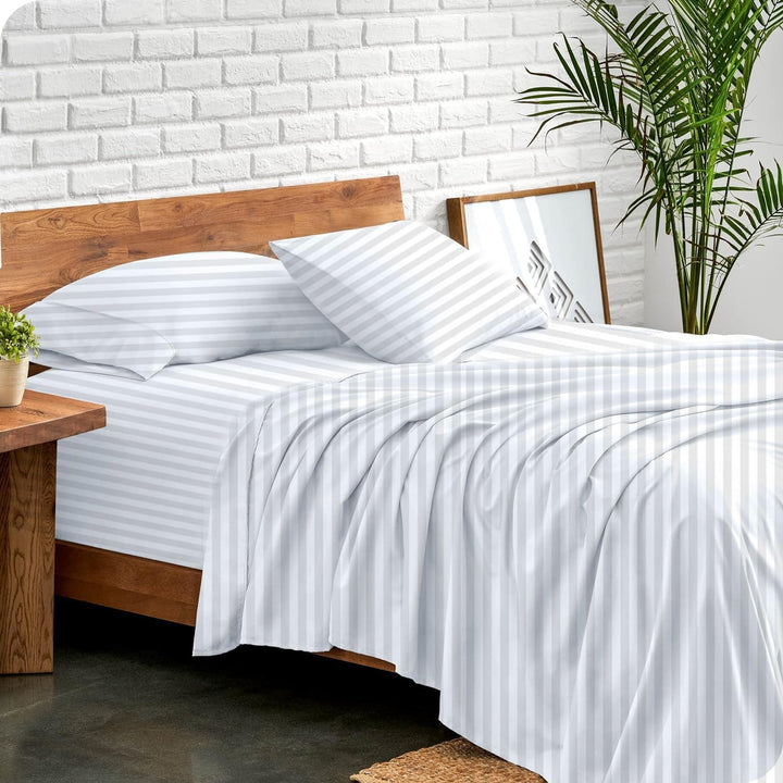 Pernă Silentnight Deep Sleep Perne standard Naty Shop Alb cu dungi Regina