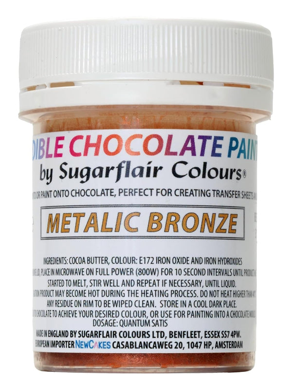Sugarflair Metallic Bronze, unt de cacao colorat pentru vopsirea directă a ciocolatei, 35 grame Coloranti Alimentari Naty Shop Default Title