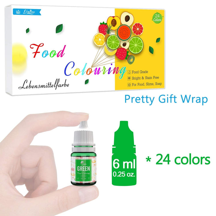 Set 24 coloranti alimentari lichizi, 24 x 6 ml Coloranti Alimentari Naty Shop