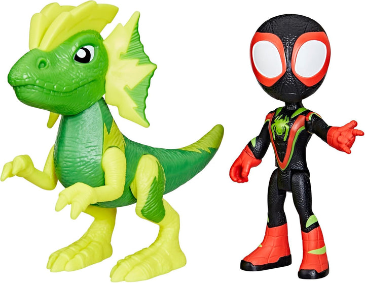 Marvel Spidey And His Super Friends Dino-Webs Spidey-Rex & Miles "Spin" Morales Spider-Man Action Figure Set Action figures Naty Shop Electrosaurus Miles