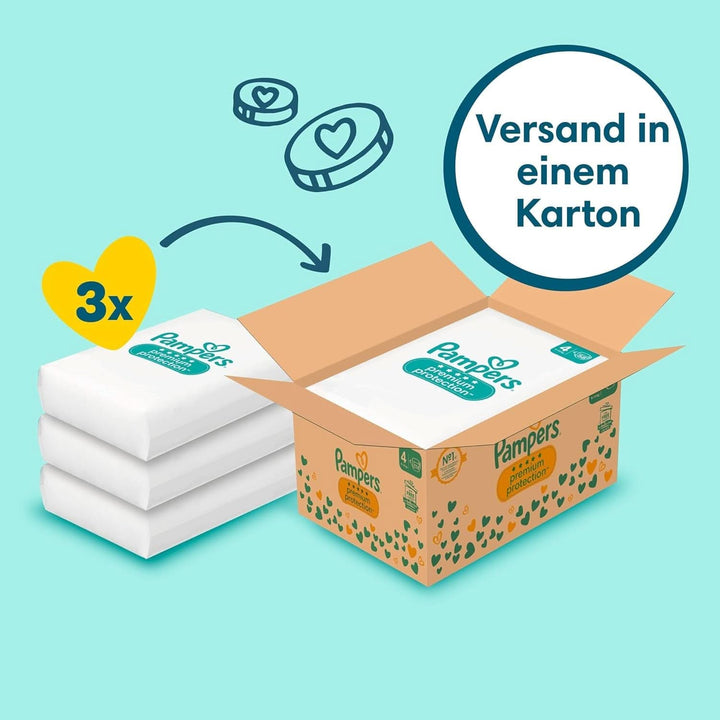 Pampers Baby Nappies mărimea 4, Premium Protection, Nappies, 174 buc. , 9Kg - 14Kg Mama si Copilul Naty Shop