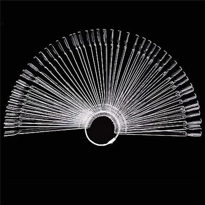 Display pentru unghii, 40 de bețișoare pentru ojă artificială, capsule, evantai practic, nail art