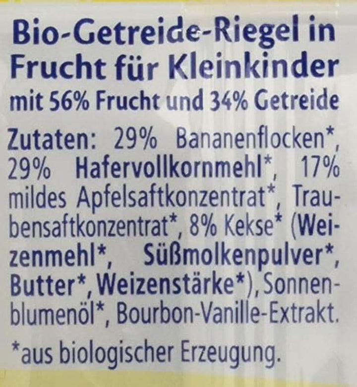 Hipp Bio-Riegel Müesli-Freund Elefant Butterkeks in Apfel-Vanille, 24Er Pack (24 X 20 G) Mama si Copilul Naty Shop