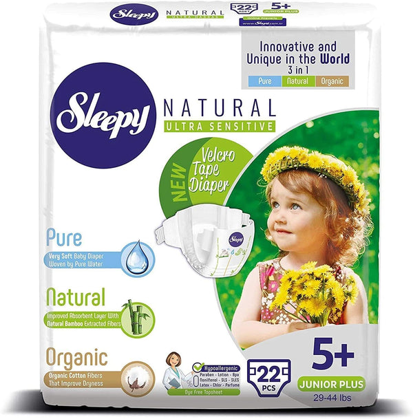 SOHO, Scutece pentru copii, fabricate din bumbac organic și extract de bambus, confort și senzatie de uscat Mama si Copilul Naty Shop 5 +
