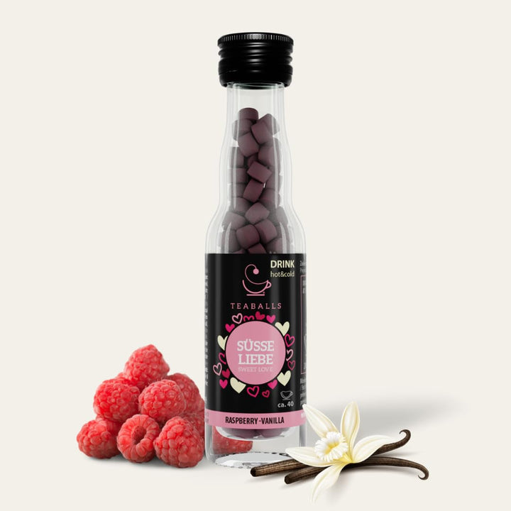 TEABALLS - Set de 3 POWER TEA MIX - ZMEURĂ, ENERGIE, CIREȘE Pentru aproximativ 120 de cești de ceai