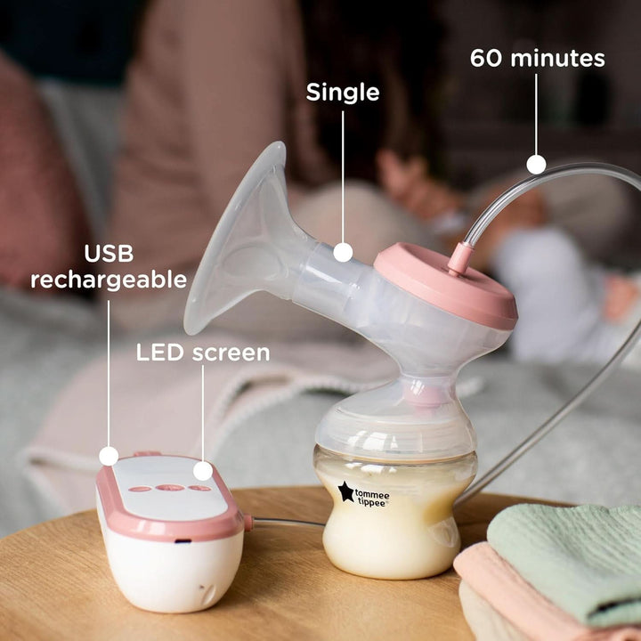Tommee Tippee Made for Me Pompă de sân electrică unică, aspirație puternică Accesorii Hrana si Alaptare Bebe Naty Shop