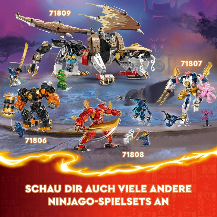 LEGO NINJAGO Egalt Maestrul Dragon, Set Ninja cu jucărie Dragon și 5 figuri, inclusiv Lloyd și NYA, Maestrul Dragon, cadou pentru băieți și fete de la 8 ani 71809 Seturi de constructie Besuche den LEGO-Store