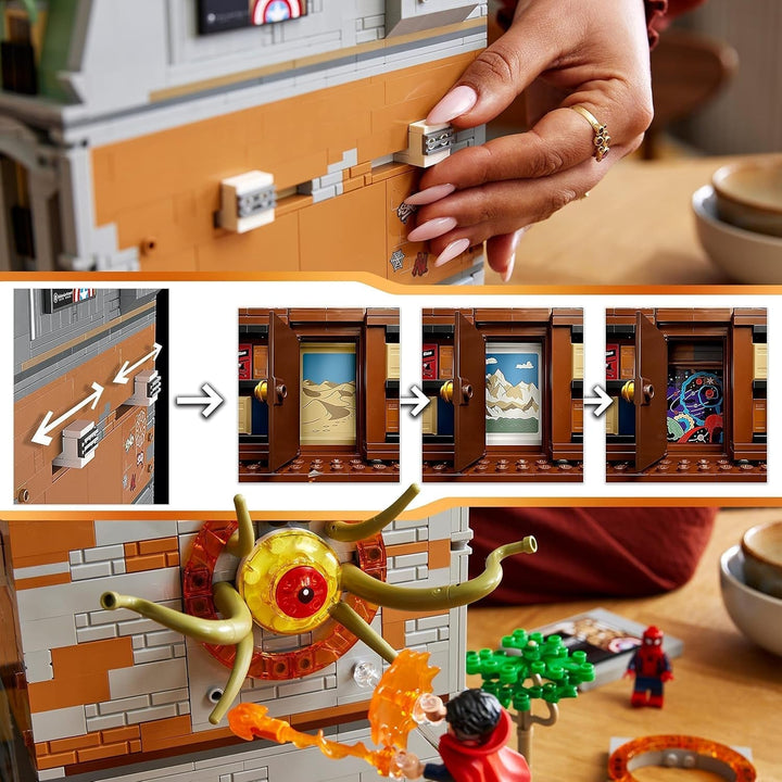 LEGO Marvel Sanctum Sanctorum, set de construcție modulară cu 3 etaje, cu minifigurinele Doctor Strange și Iron Man, casă de jucărie din Avengers: Endgame, obiect de colecție pentru fani, decor grozav pentru cameră 76218 Seturi de constructie Besuche den LEGO-Store
