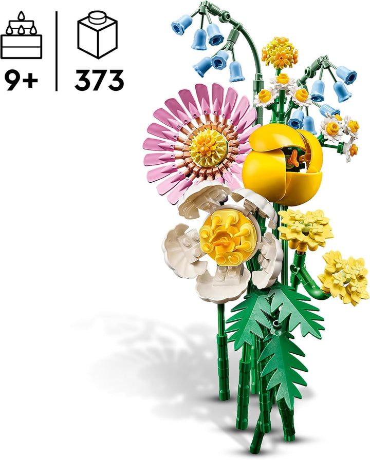 Buchet mic de vară LEGO Botanicals - Set de construcție cu flori artificiale - Incl. albăstrele, ranunculițe, lalele - Idee de cadou pentru femei, mame și bărbați - 10347 Seturi de constructie Besuche den LEGO-Store