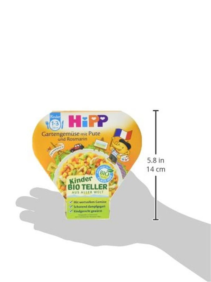 Legume de grădină hipp cu curcan și rozmarin, pachet de 6 (6 x 250 g) Mama si Copilul Naty Shop