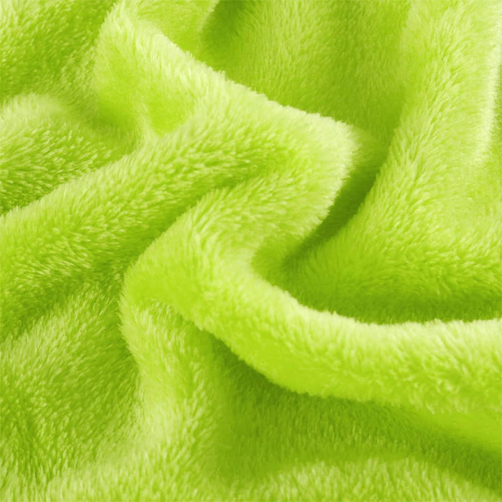 Sourcing Map Cosy pătură cuvertură de pat Soft & cald fleece pătură ca canapea pătură Canapea pătură Living și cuddly pătură Pătură de lână din catifea moale pluș măr verde 150X200Cm Paturi si Cuverturi uxcell