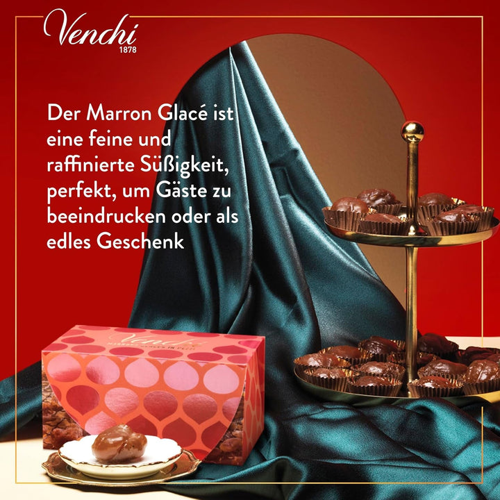 Venchi – cutie cadou cu Marrons Glacès, 250 grame Bomboane de Ciocolata Naty Shop