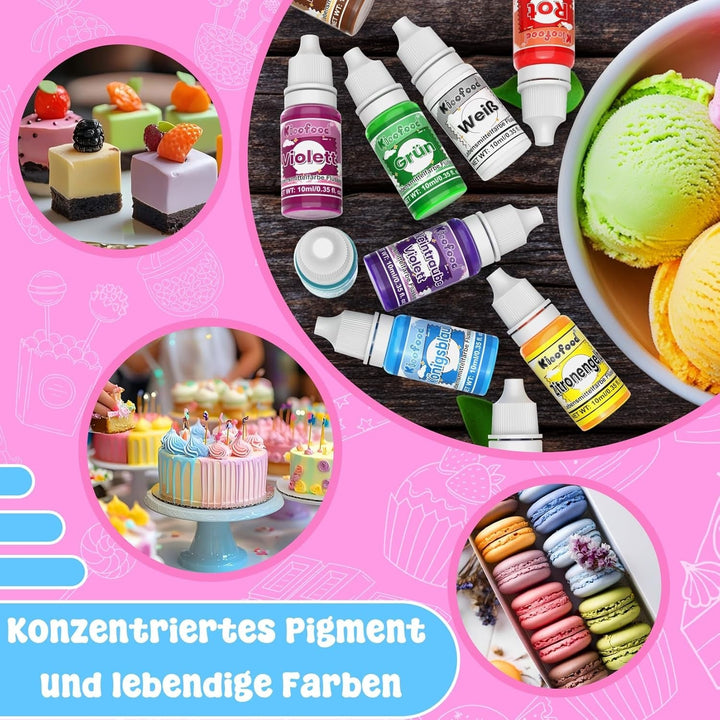 Set 16 coloranti alimentari lichizi Coloranti Alimentari Naty Shop