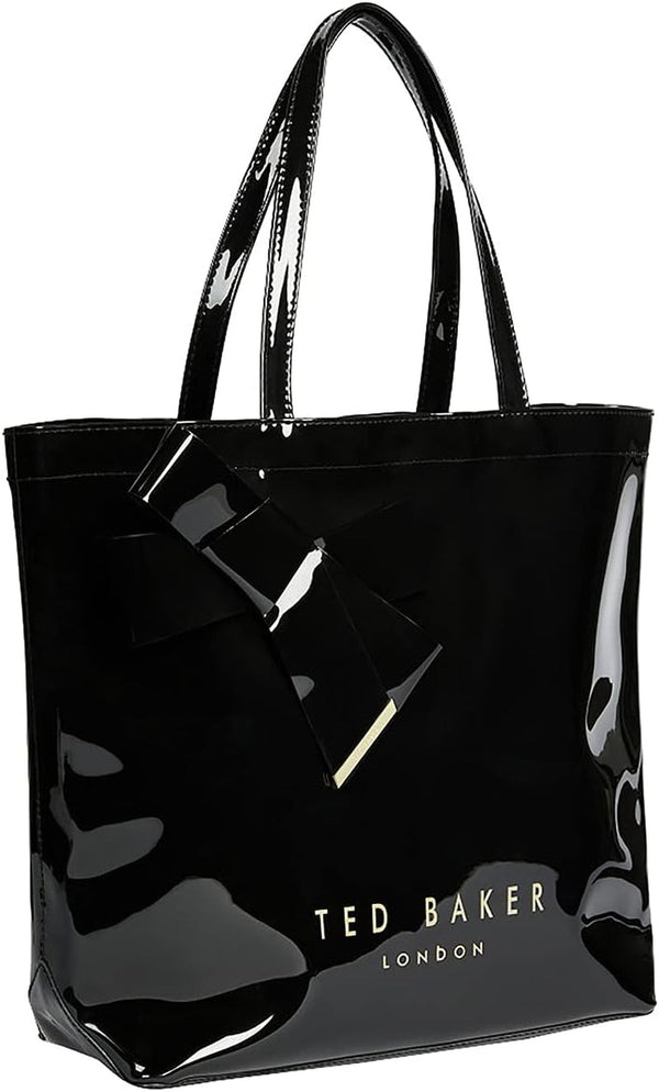 Geantă pentru femei Ted Baker Nicon cu fundă din vinil Genti Femei Naty Shop Negru
