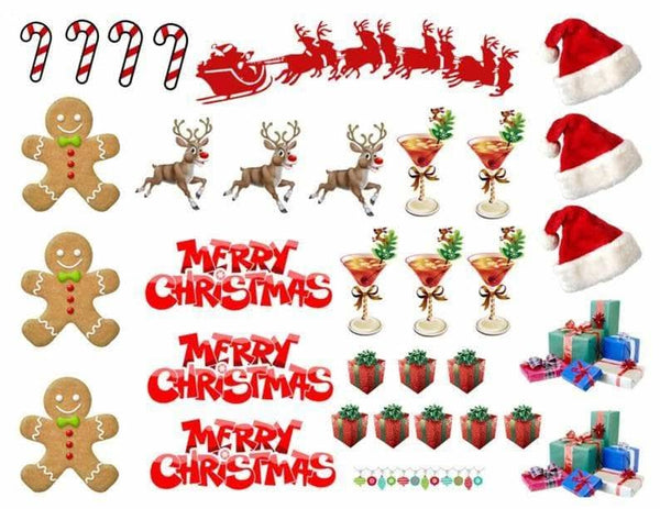 Imagine comestibila, Icing, topper Craciun Imagini comestibile Nati Shop
