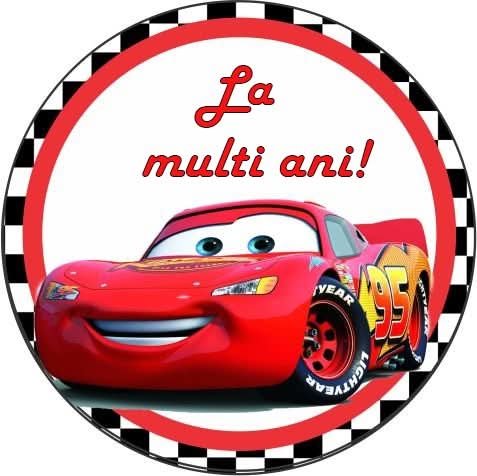 Imagine comestibila, vafa, format A4, Cars Imagini comestibile Nati Shop