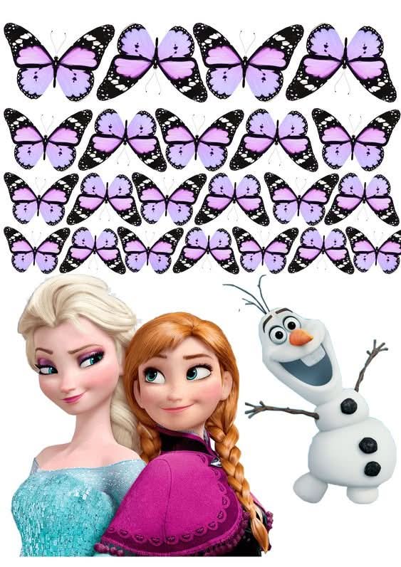 Imagine comestibila, vafa, format A4, Frozen Imagini comestibile Nati Shop
