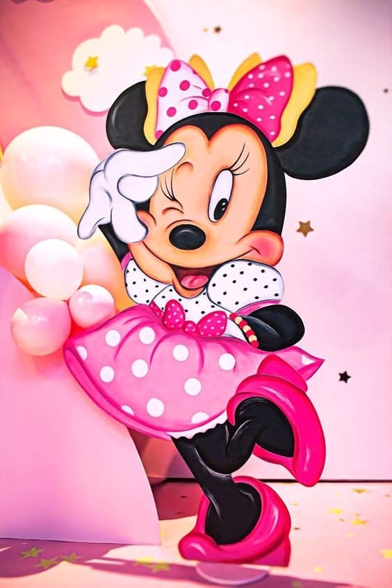 Imagine comestibila, vafa, format A4, Minnie Mouse Imagini comestibile Nati Shop