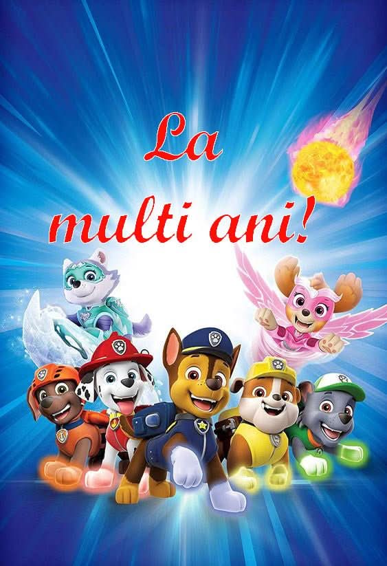 Imagine comestibila, vafa, format A4, Patrula catelusilor Imagini comestibile Nati Shop
