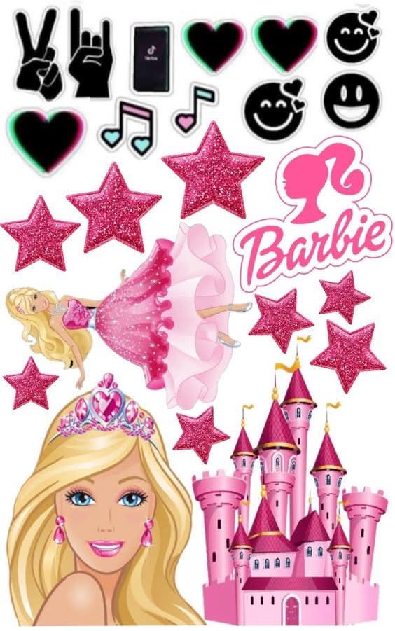Imagine comestibila, vafa sau icing, format A4, Barbie Imagini comestibile Nati Shop