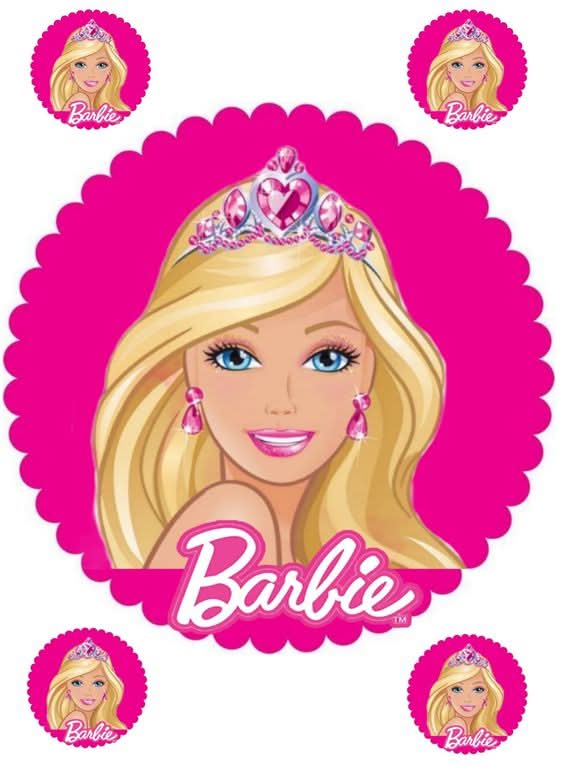 Imagine comestibila, vafa sau icing, format A4, Barbie Imagini comestibile Nati Shop