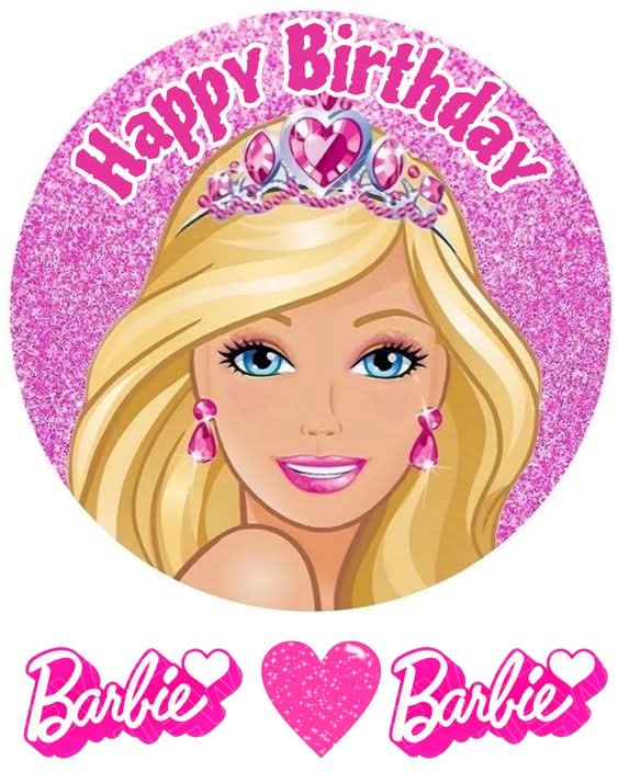 Imagine comestibila, vafa sau icing, format A4, Barbie Imagini comestibile Nati Shop