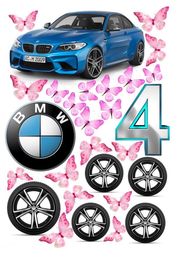 Imagine comestibila, vafa sau icing, format A4, BMW Imagini comestibile Nati Shop