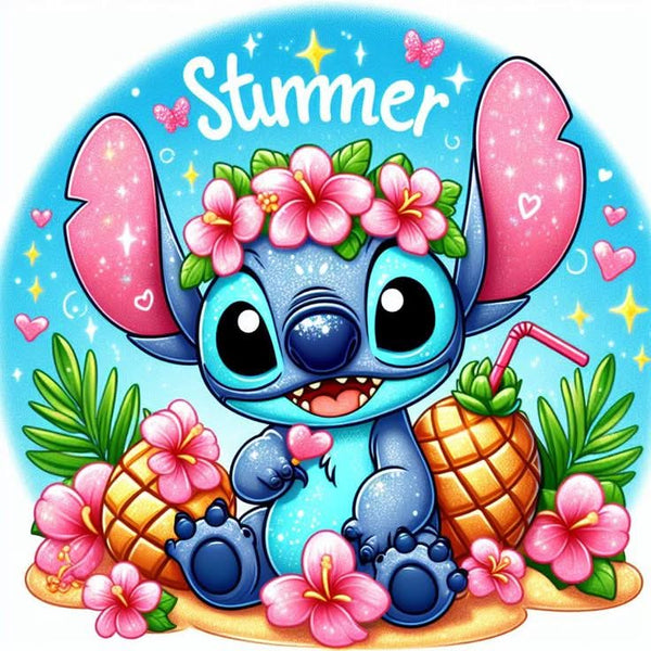 Imagine comestibila, vafa sau icing, format A4, Lilo and Stitch Imagini comestibile Nati Shop