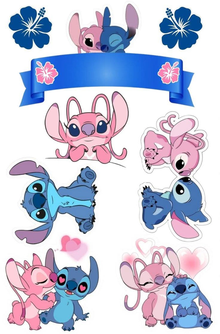 Imagine comestibila, vafa sau icing, format A4, Lilo and Stitch Imagini comestibile Nati Shop